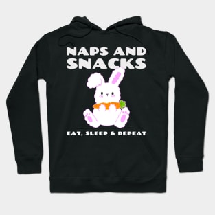 Naps and Snacks Rabbit Hoodie